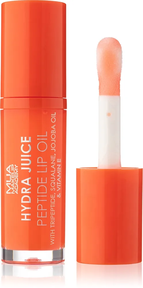 MUA Makeup Academy Hydra Juice Peptide Lip Oil Læbeolie Skygge Sweet Orange 7 ml