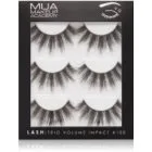 MUA Makeup Academy Lashes Volume Impact Lösögonfransar typ Volume #100 3x2 st.