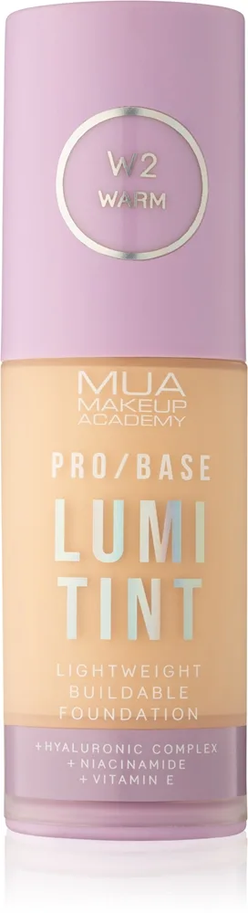 MUA Makeup Academy PRO/BASE Lumi Tint Lätt foundation Skugga NW3 30 ml
