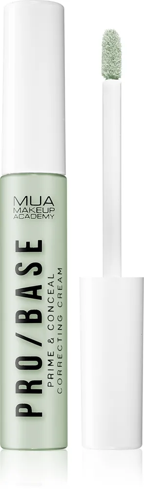 MUA Makeup Academy PRO/BASE Prime & Conceal nestemäinen peitevoide sävy Green 2 ml