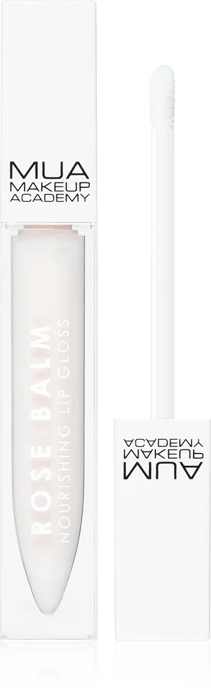MUA Makeup Academy Rose Balm hoitava huulikiilto sisältää E-vitamiinia 6.5 ml