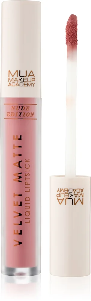 MUA Makeup Academy Velvet Matte Nude Edition nestemäinen mattahuulipuna sävy Soul 3 ml