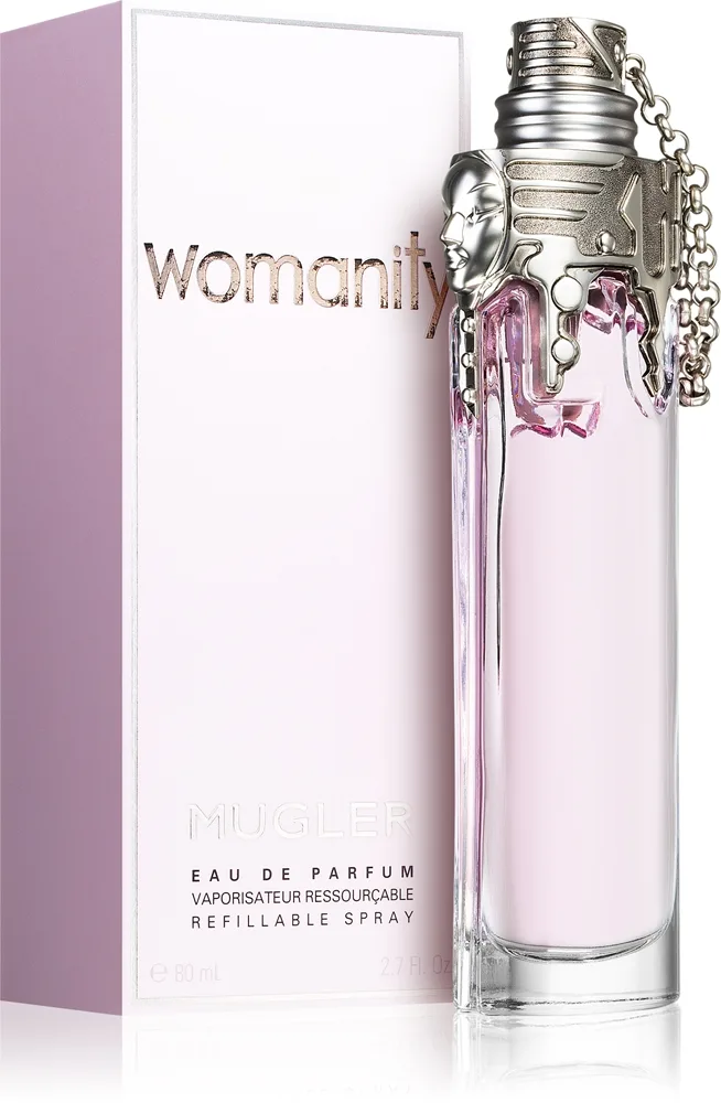 Mugler Womanity Eau de Parfum kan genopfyldes til kvinder 80 ml