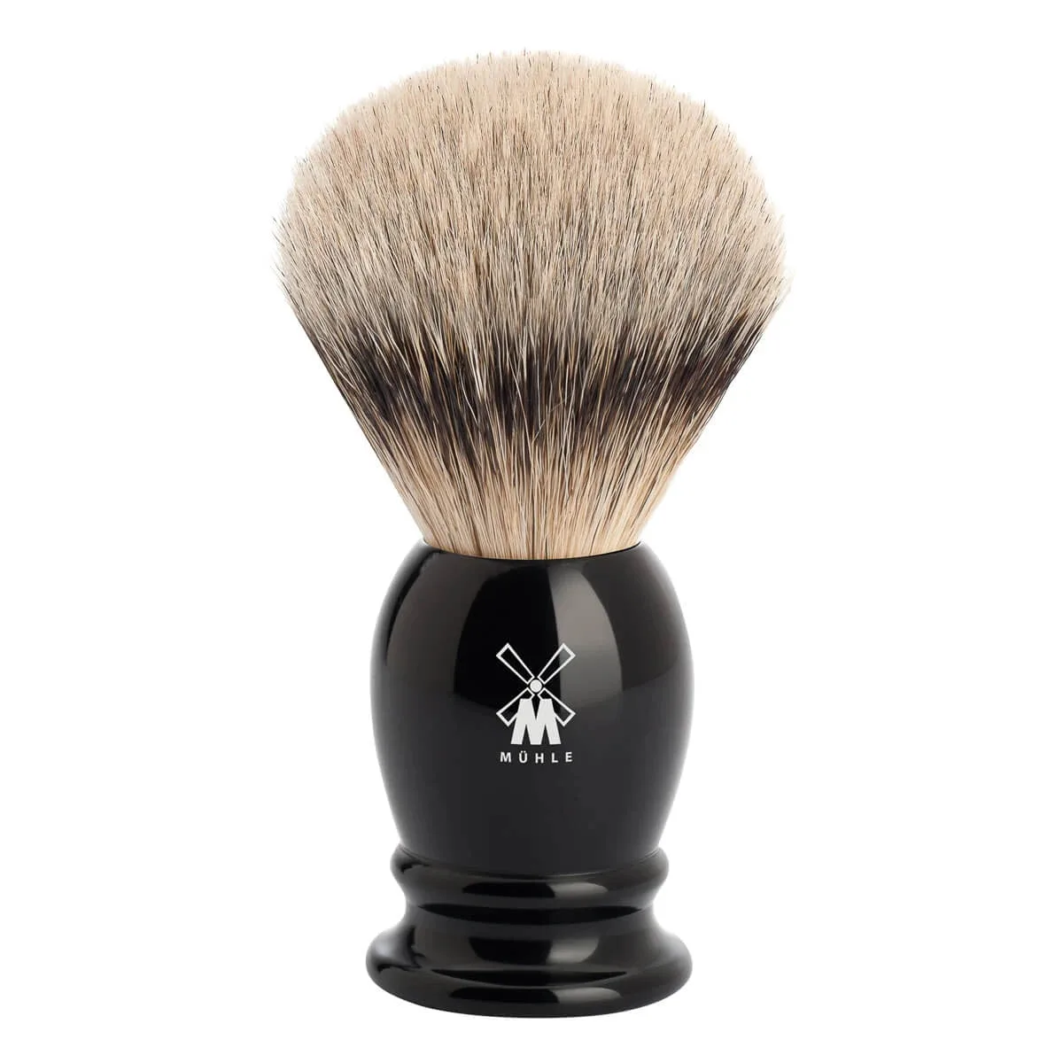 Mühle CLASSIC Silvertip Black partasuti mäyränharjaksesta keskitason 1 kpl