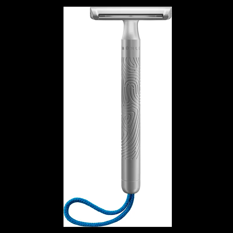 Mühle Companion Unisex Rakhyvel, Säkerhetshyvel Silver Matt Blå