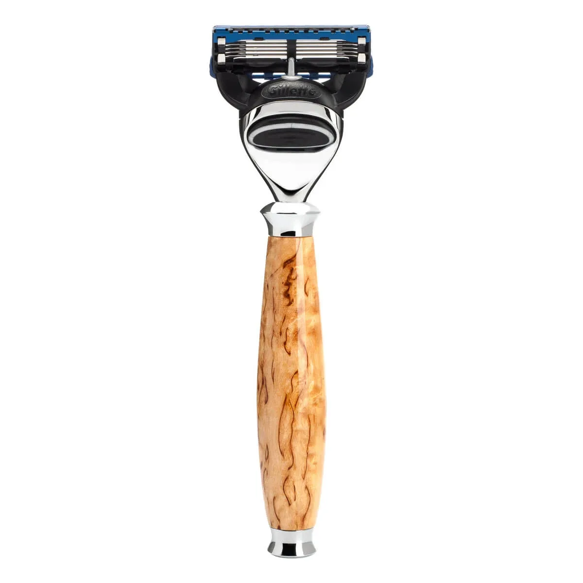 Mühle Shaving Gillette Fusion Skraber, Purist, Karelian Burl Birk