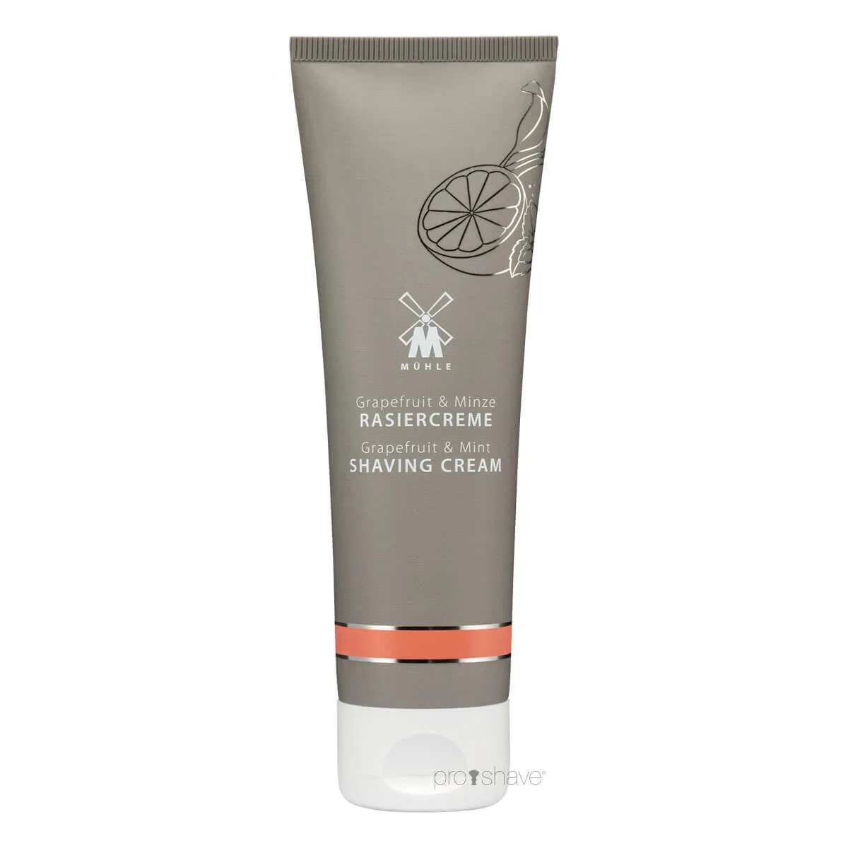 Mühle Shaving Barbercreme, Grapefrugt & Mint, 75 ml.
