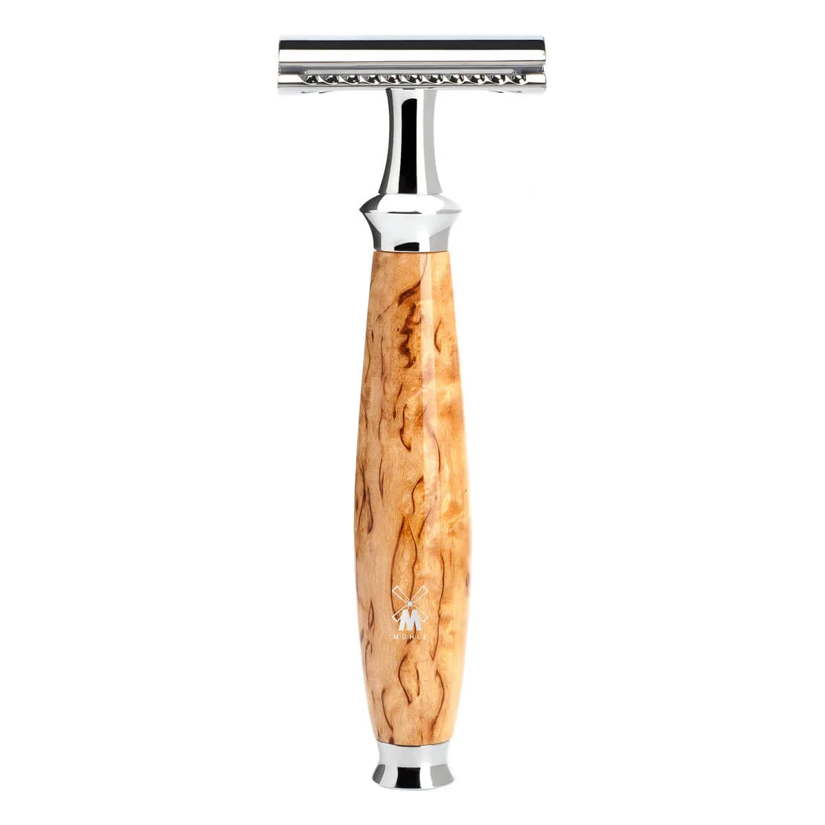Mühle Shaving DE-skraber, Purist, Karelian burl birk