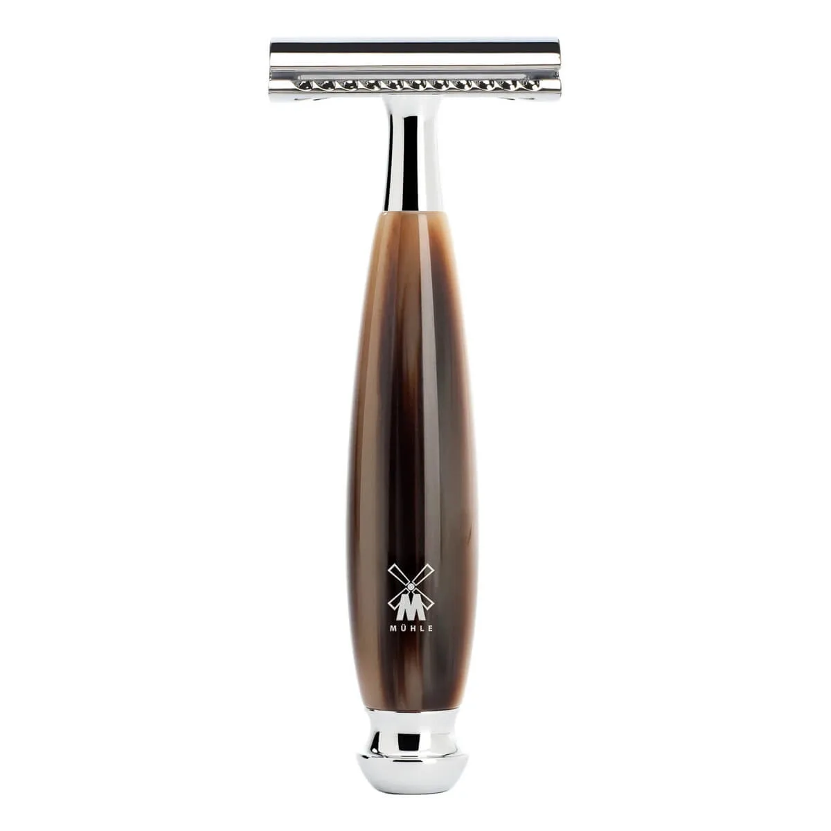 Mühle Shaving DE-skraber, Vivo, Brunt Horn