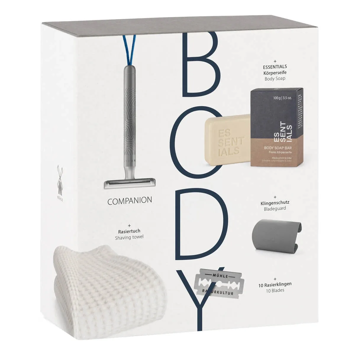 Mühle Shaving Gaveæske med 5 dele, Body, Companion