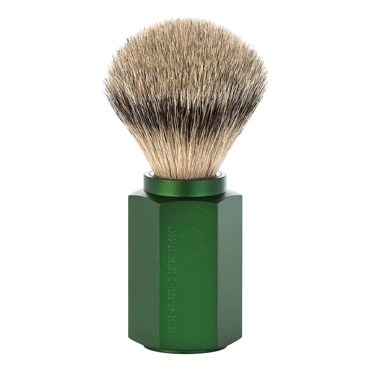 Mühle Shaving Mark Braun Silvertip Badger Barberkost, 21 mm, Hexagon, Aluminium Forest