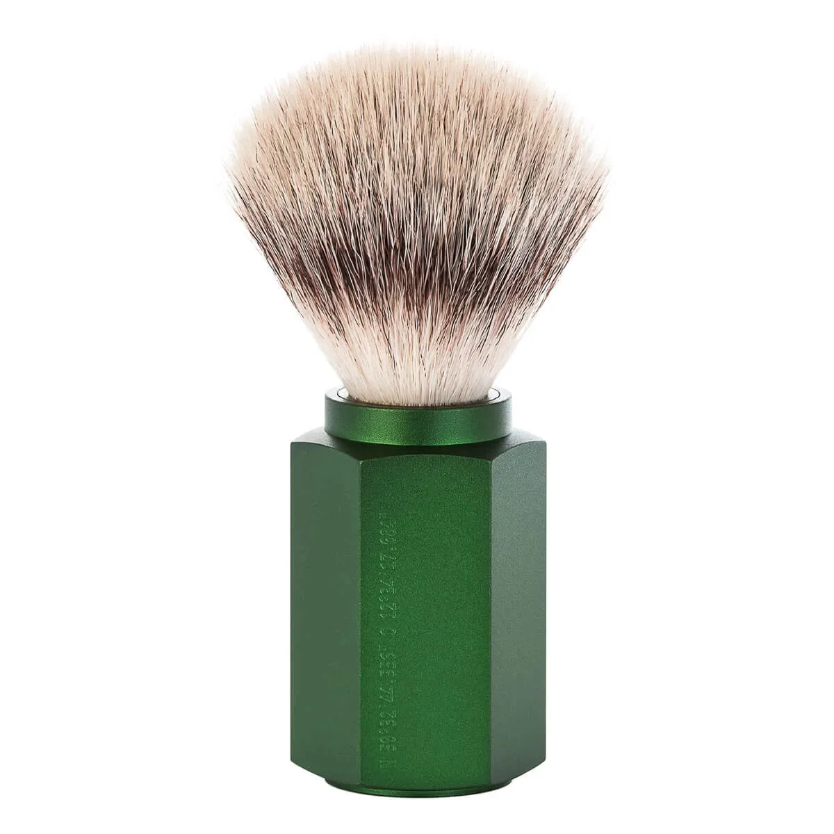 Mühle x Mark Braun Hexagon Silvertip Fiber® Barberkost, Aluminium Forest (21 mm)
