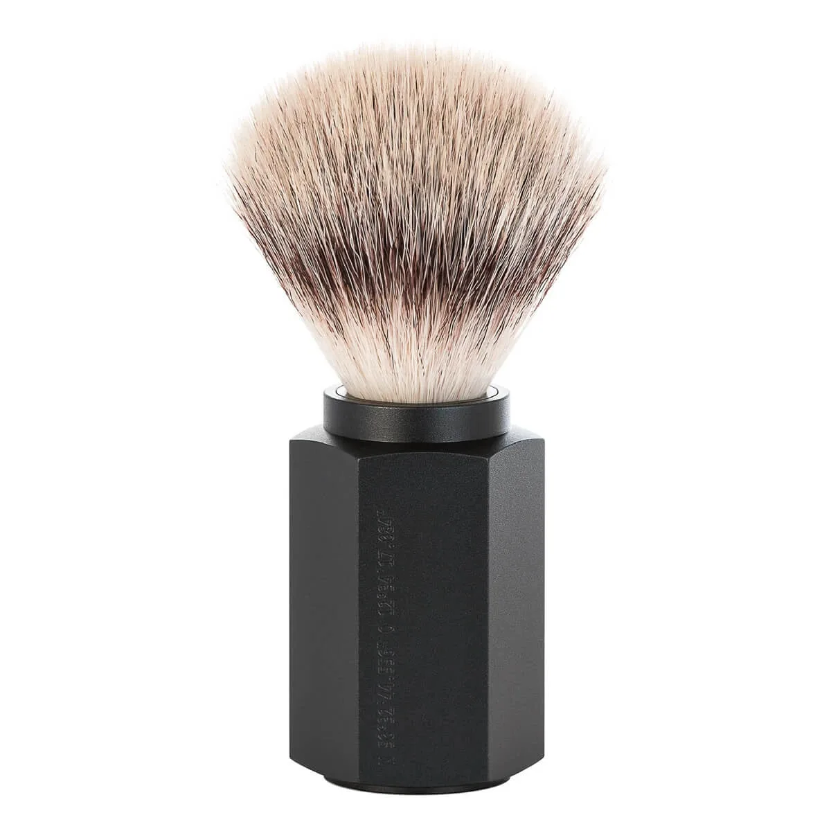 Mühle x Mark Braun Hexagon Silvertip Fiber® Barberkost, Aluminium Graphite (21 mm)