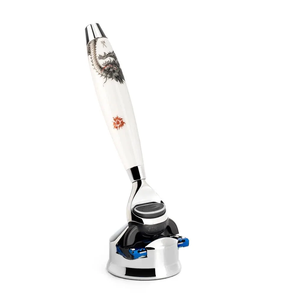 Mühle Shaving Meissen Porcelain Gillette Fusion Skraber, Porcelæn