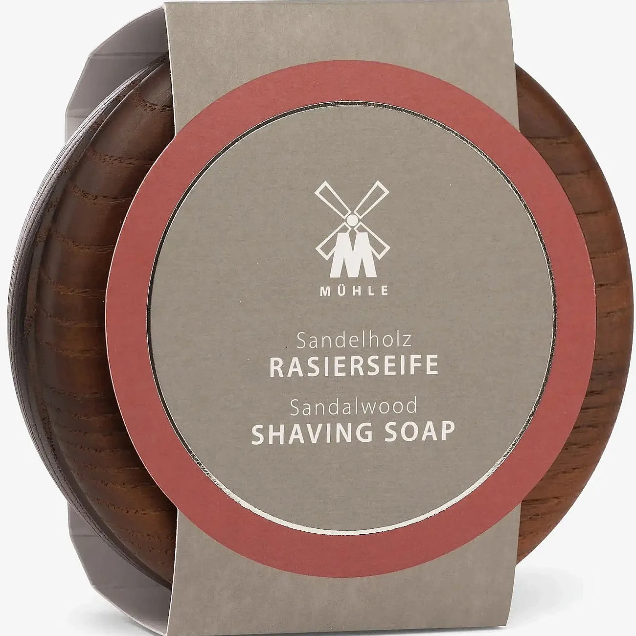 Mühle Shaving Soap Wooden Bowl parranajosaippua miehille Sandalwood 65 g