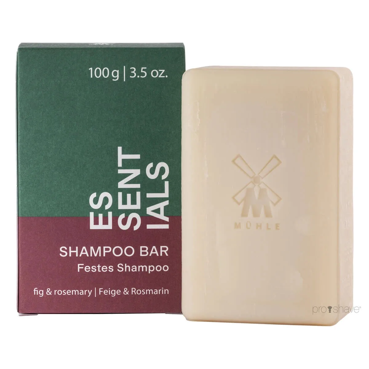 Mühle Shaving Shampoo Bar, Fig & Rosemary, Essentials, 100 gr.