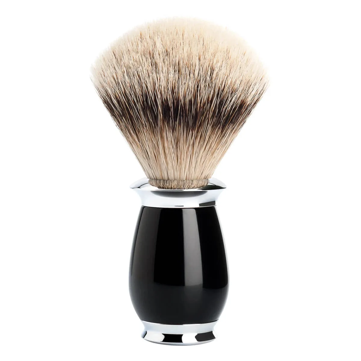 Mühle Shaving Silvertip Barberkost, 21 mm, Purist, Sort Kunstharpiks