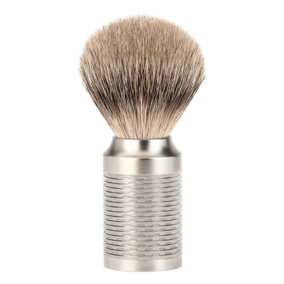 Mühle Shaving Silvertip Barberkost, 21 mm, Rocca, Rustfrit stål - Mat finish