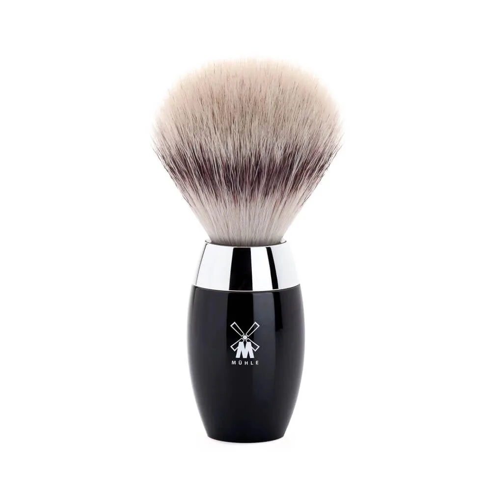 Mühle Shaving Silvertip FibreÂ® Barberkost, 21 mm, Kosmo, Sort Kunstharpiks