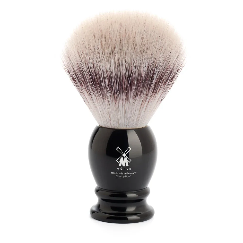 Mühle Shaving Silvertip FibreÂ® Barberkost, 25 mm, Classic, Sort Kunstharpiks