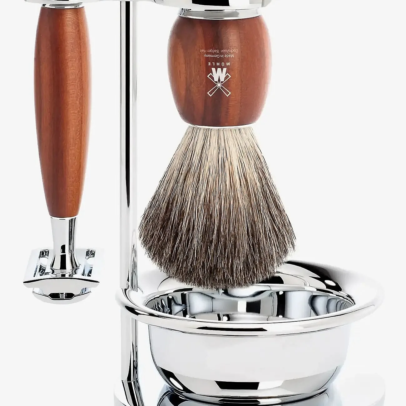 Mühle Shaving Vivo Set Safety Razor, Shaving Brush, Bowl, Pure Badger - Multi/patterned - ONE SIZE