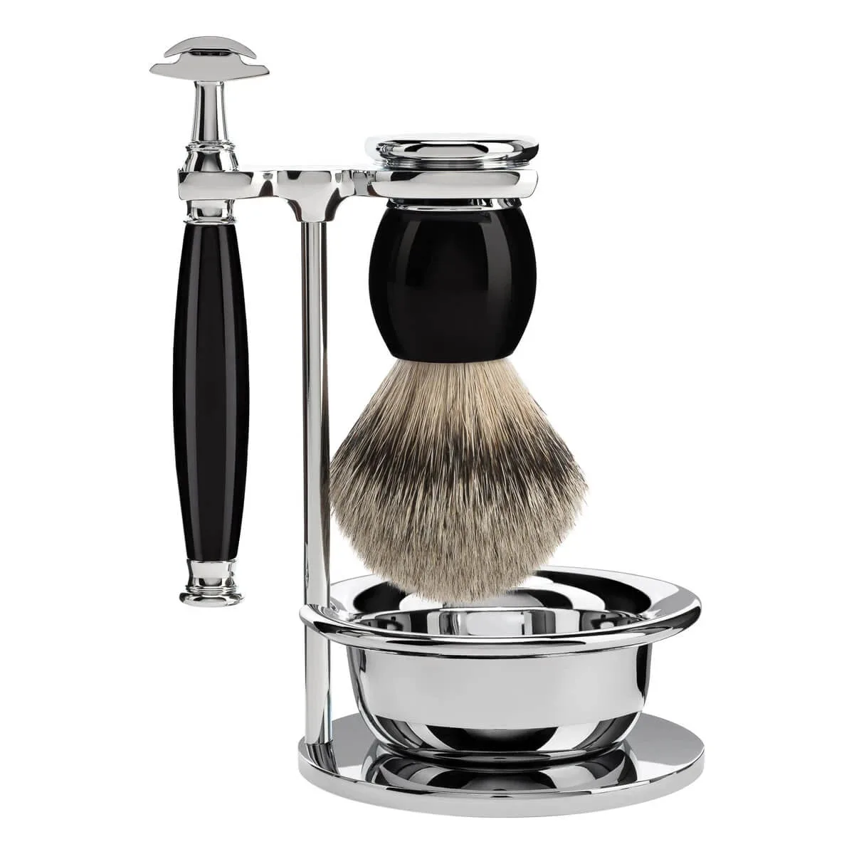 Mühle SOPHIST Black Silvertip Badger parranajosetti