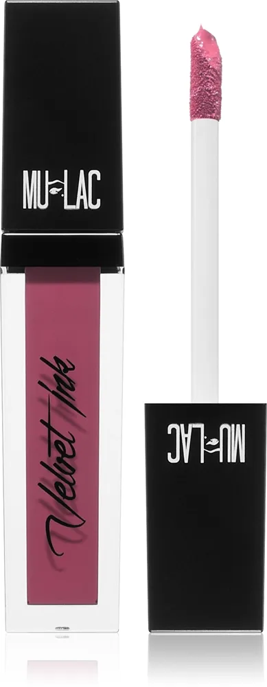 Mulac Cosmetics Velvet Ink Långvarig matt flytande läppstift Skugga Oh Baby 5 ml