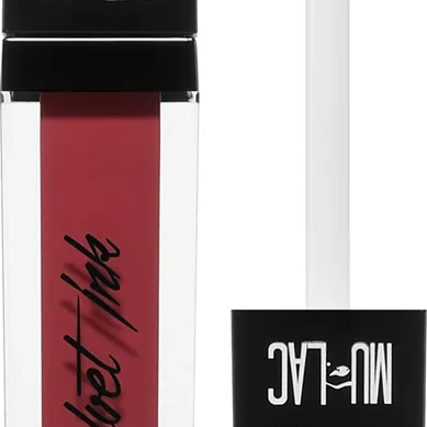 Mulac Cosmetics Velvet Ink pitkäkestoinen mattapinnan antava nestemäinen huulipuna sävy Secret Love 5 ml