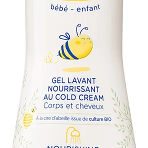 Mustela Bébé Dry Skin Närande rengörande gel med hudbarriärskräm för barn från födseln 300 ml