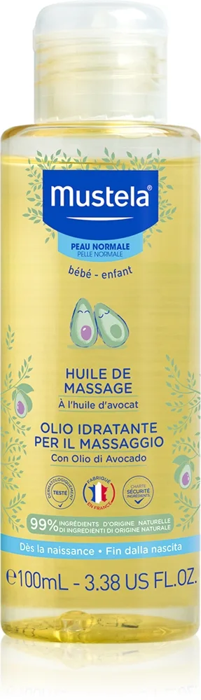 Mustela Bébé Massageolja för kroppen för barn från födseln 100 ml