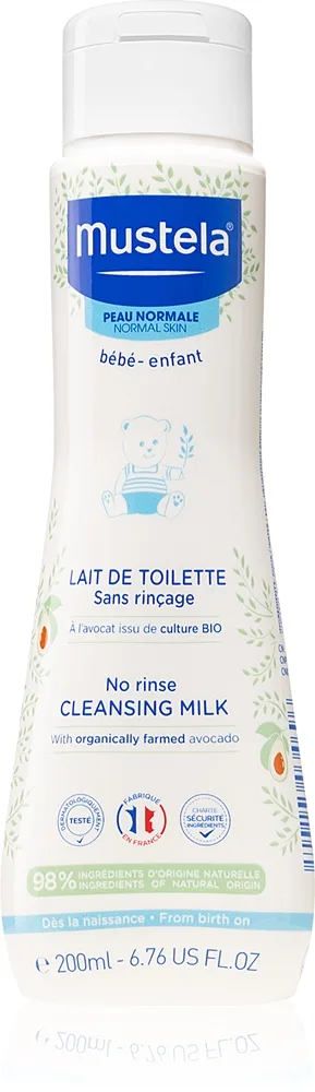 Mustela Bébé Rengöringsmjölk för barn 200 ml