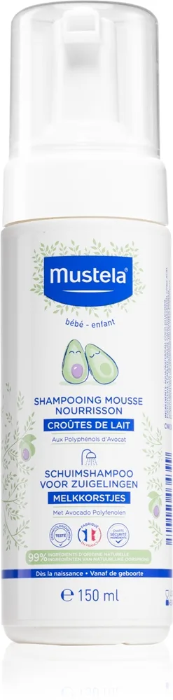 Mustela Bébé Skumshampoo til børn fra fødslen 150 ml