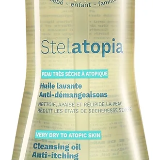 Mustela Bébé Stelatopia Bad- och duscholja för barn För atopisk hud 500 ml