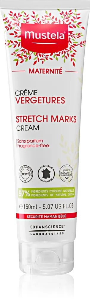 Mustela Maternité Kroppskräm för bristningsmärken  Doftfri 150 ml