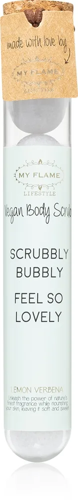 My Flame Lemon Verbena Scrubbly Bubbly Feel So Lovely Renande kroppspeeling 7x0,2 g