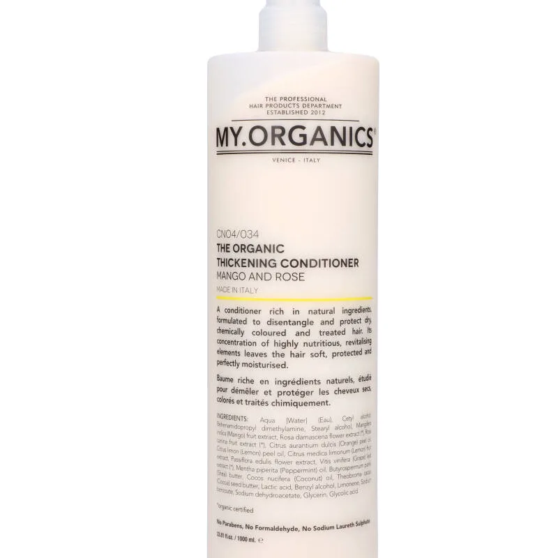 My.Organics The Organic Thickening Conditioner Mango And Rose (Stop Beauty Waste) 1000 ml