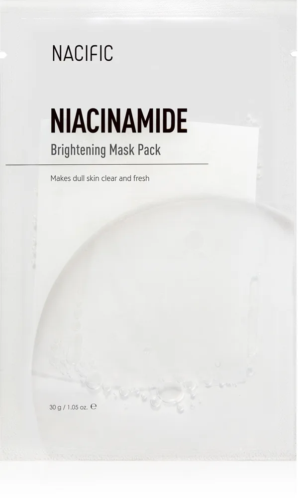 Nacific Niacinamide Brightening Mask Pack Uppljusande arkmask för ansiktet med effekt mot åldrande 1 st.