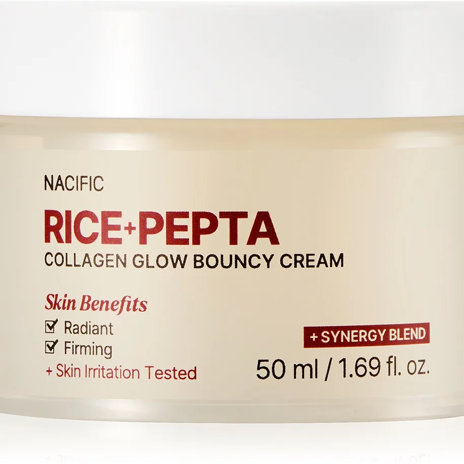 Nacific Rice + Pepta Collagen Glow Bouncy Cream heleyttävä kasvovoide kosteuttava vaikutus 50 ml