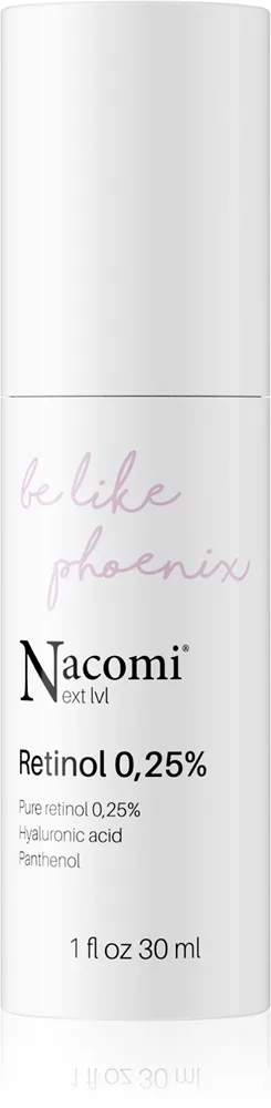 Nacomi Next Level Be Like Phoenix ryppyjä ehkäisevä yöseerumi Retinol 1% 30 ml