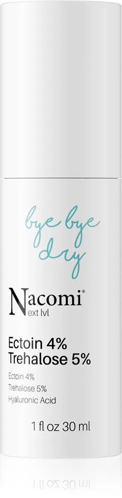 Nacomi Next Level Bye Bye Dry kosteuttava seerumi kuivalle iholle Ectoin 4% Trehalose 5% 30 ml