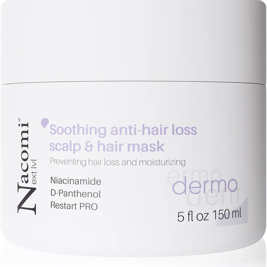 Nacomi Next Level Dermo Lindrande mask för hår och hårbotten 150 ml