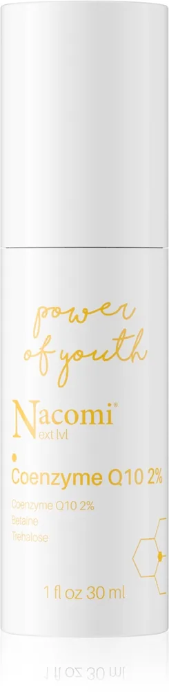 Nacomi Next Level Power of Youth kiinteyttävä seerumi sisältää koentsyymi Q10:ä 30 ml