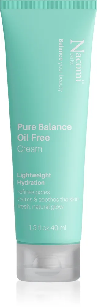 Nacomi Next Level Pure Balance rasvaton kosteusvoide rasvoittuvalle ja sekaiholle 40 ml