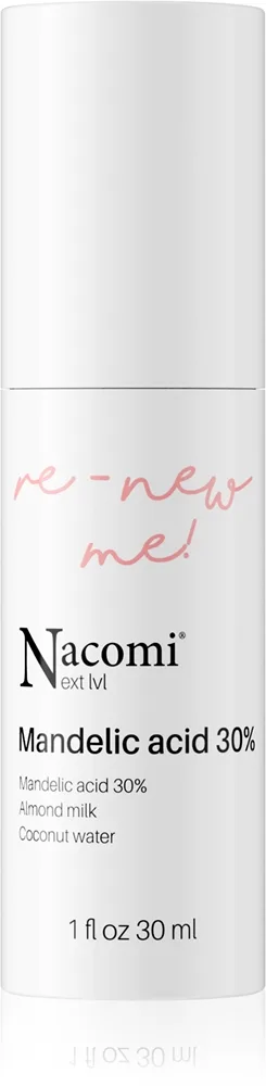Nacomi Next Level Re-New Me silottava kuorintaseerumi Mandelic Acid 30% 30 ml