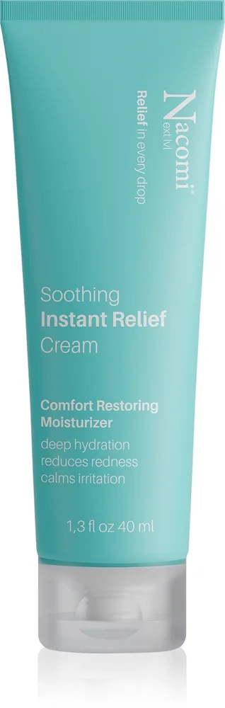 Nacomi Next Level Soothing elvyttävä kasvovoide rauhoittava vaikutus 40 ml
