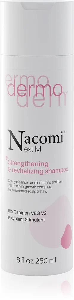 Nacomi Next Level Strengthening & revitalizing shampoo Förstärkande och vitaliserande schampo 250 ml