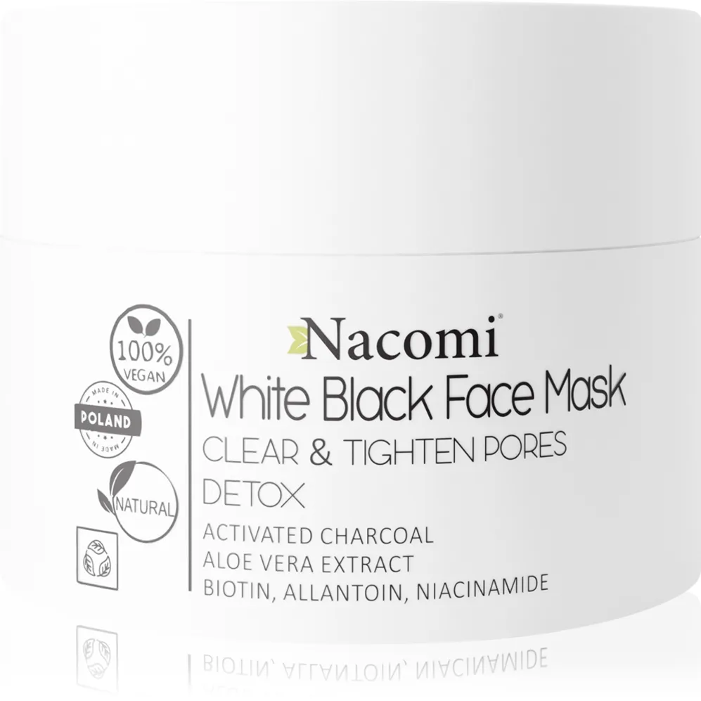 Nacomi White & Black Rengöringsansiktsmask 50 ml