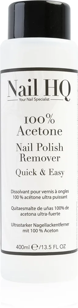 Nail HQ 100% Acetone Nagellacksborttagning 400 ml