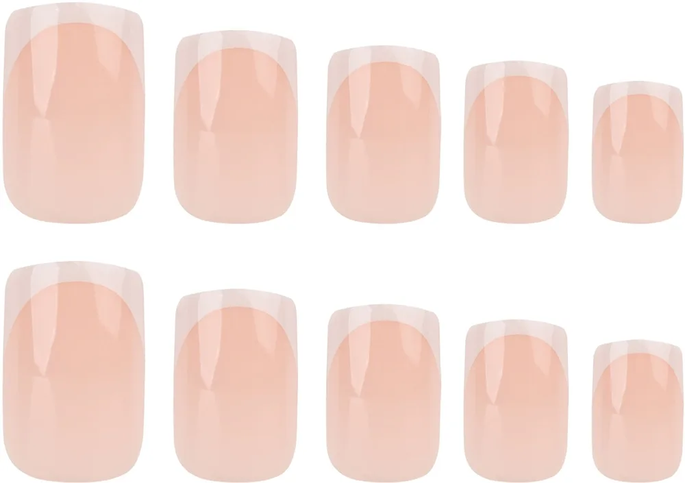 Nail HQ Square tekokynnet Elegant French 24 kpl