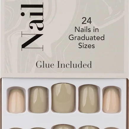 Nail HQ Square tekokynnet Utterly Olive 24 kpl